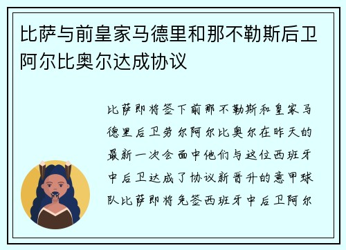 比萨与前皇家马德里和那不勒斯后卫阿尔比奥尔达成协议